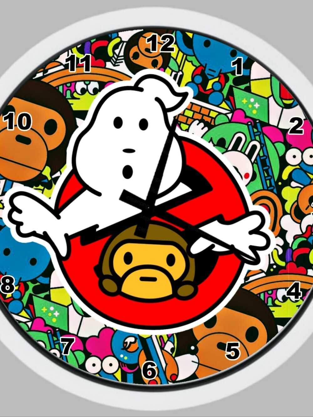 Ghostbusters x Cartoon Novelty Wall Clock - Multicolor
